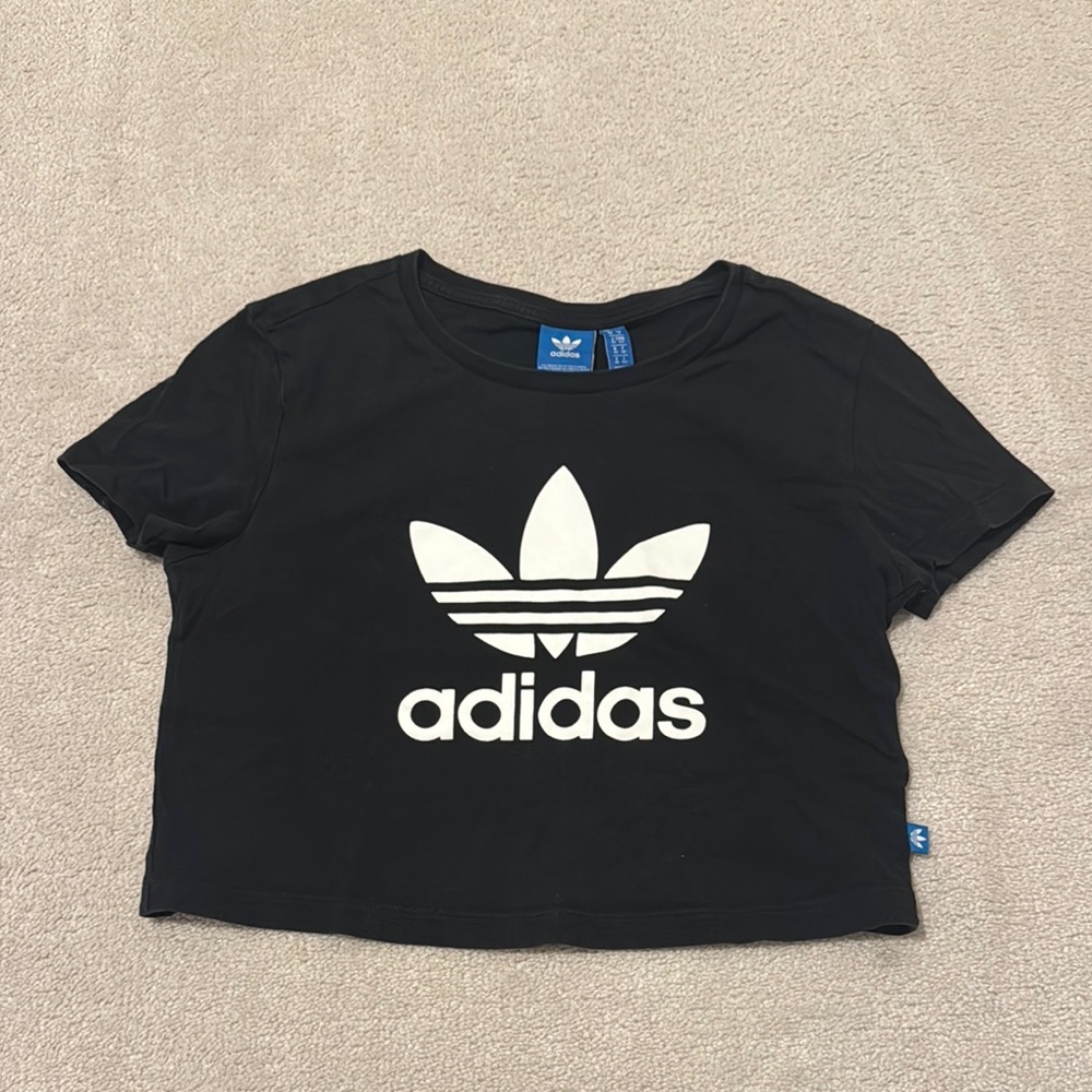 Adidas Black Crop Top